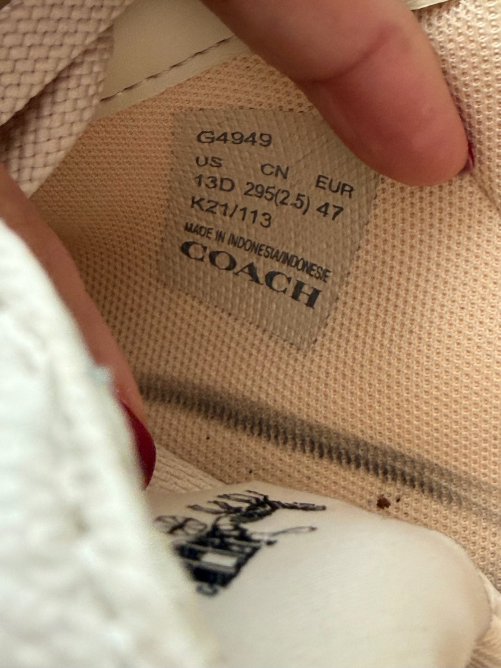 Mens Coach Sneakers Sneakers Beige Logo size 13 G4949 Signature Clip Low - Picture 6 of 6